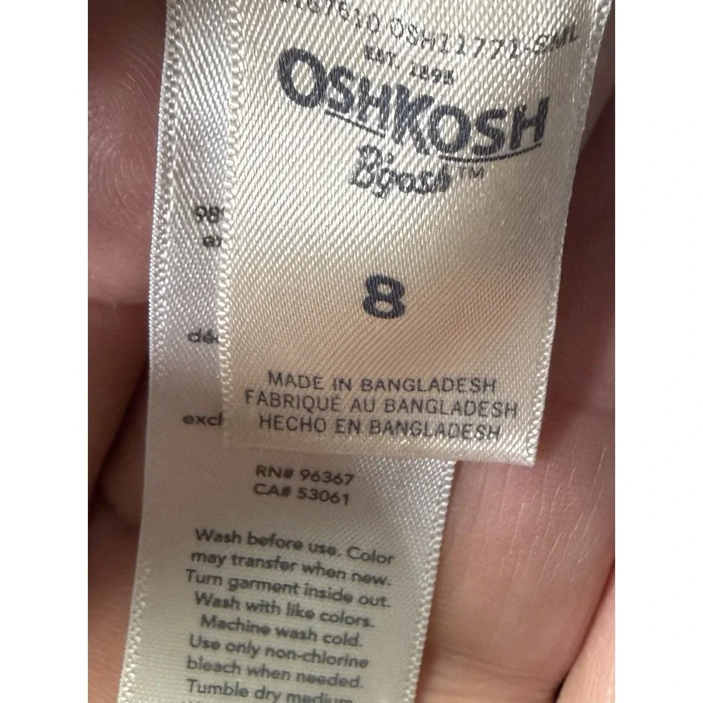 OshKosh B'Gosh Kids Vestbak Overalls Kids Size 8